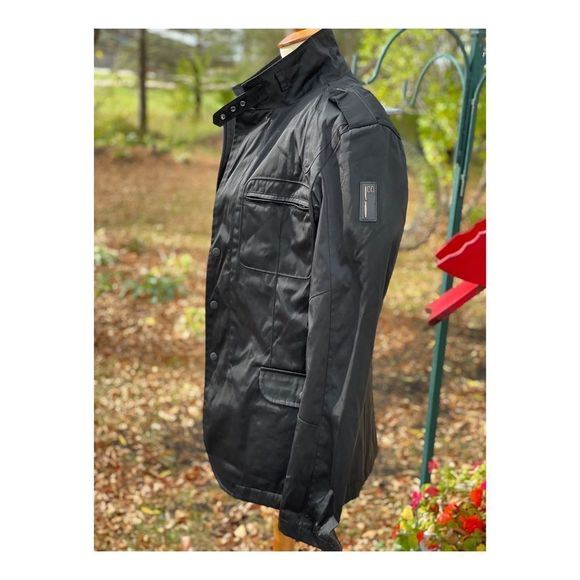 Bomboogie Men’s Jacket Black Military Sleek - Picture 7 of 16